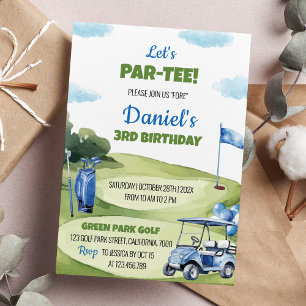 Invitation d'anniversaire du club de golf