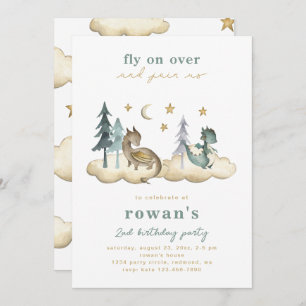 Invitation d'anniversaire du dragon   Invitation D