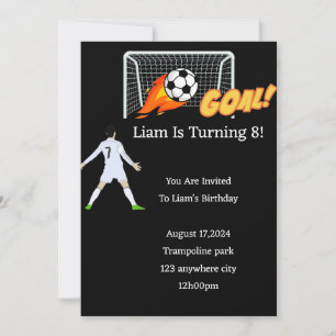INVITATION D'ANNIVERSAIRE DU FOOTBALL POUR LES GAR