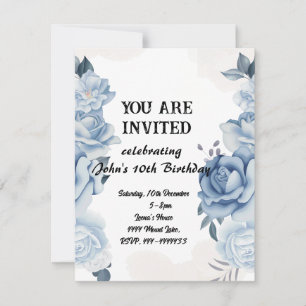 Invitation d'anniversaire du jardin enchanté