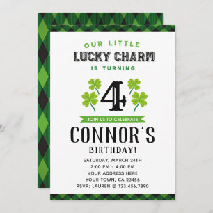 Invitation d'anniversaire du jour de St Patrick