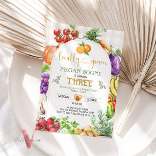 Invitation d'anniversaire du marché agricole culti