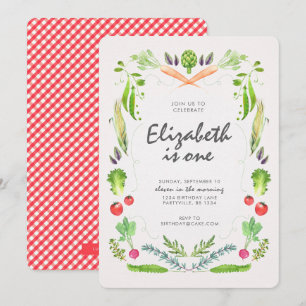 Invitation d'anniversaire du marché d'agriculteurs