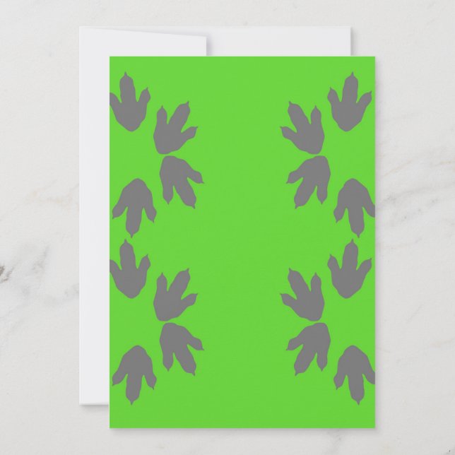 Invitation d'anniversaire du parc mondial Dinosaur (Dos)