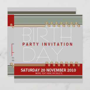 Invitation d'anniversaire du parti Majeztik