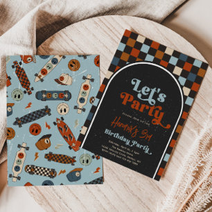 Invitation d'anniversaire du Patinage de Fête