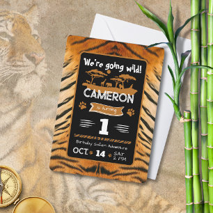 Invitation d'anniversaire du poster de animal Tige