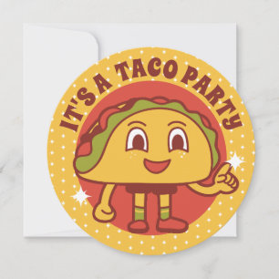 Invitation d'anniversaire du Taco Party