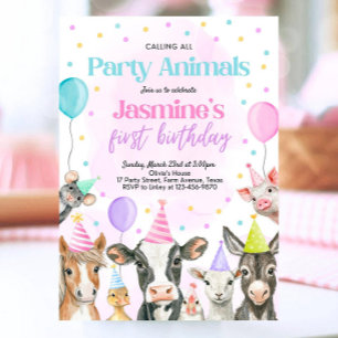 Invitation d'anniversaire d'une fille de ferme mod