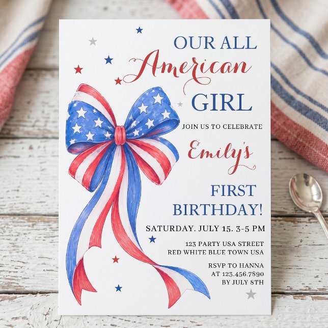 Invitation d'anniversaire d'une fille tout à fait  (Créateur téléchargé)