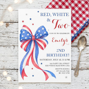 Invitation d'anniversaire d'une fille tout américa