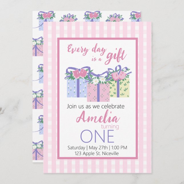 Invitation d'anniversaire EDIAG (Devant / Derrière)