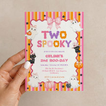 Invitation d'anniversaire effrayant pour fille de 