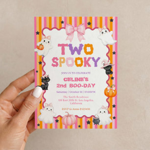 Invitation d'anniversaire effrayant pour fille de