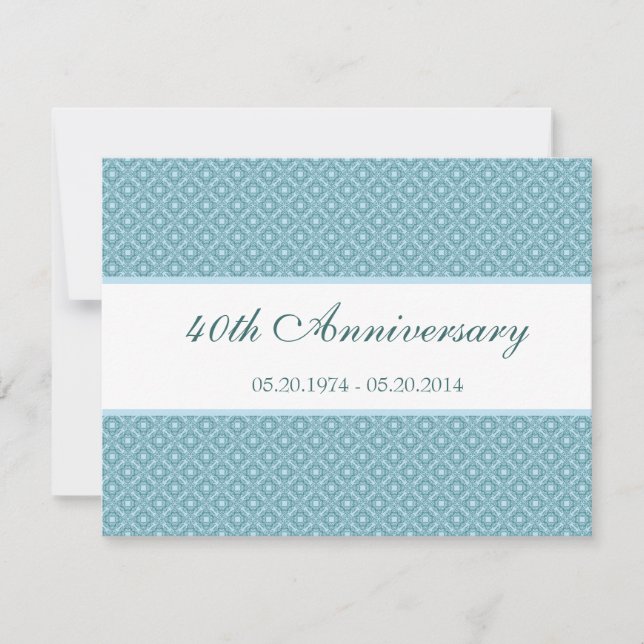 Invitation d'anniversaire élégante et classique de (Devant)