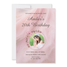 Invitation d'anniversaire élégante - Invitation à 
