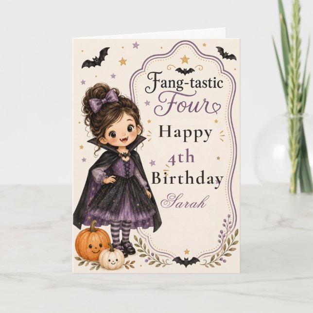 Invitation d'anniversaire Fang-tastique Quatre (Devant)
