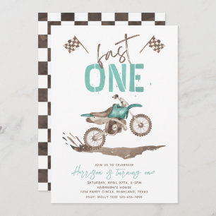 Invitation d'anniversaire Fast ONE   1er anniversa