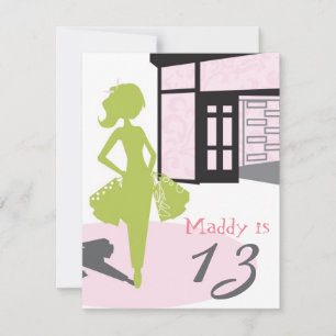 Invitation d'anniversaire - Fête au centre commerc