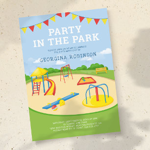Invitation d'anniversaire Fête dans le Parc