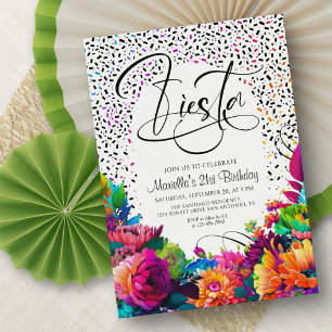 Invitation d'anniversaire Fiesta