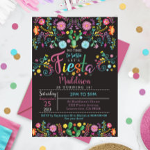 Invitation d'anniversaire Fiesta Anniversaire mexi
