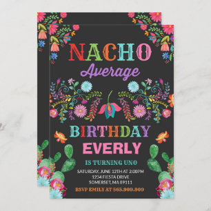 Invitation d'anniversaire Fiesta Nacho Fête moyenn