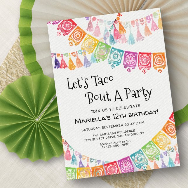 Invitation d'anniversaire Fiesta Taco Bout Party (Créateur téléchargé)