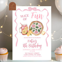 Invitation d'anniversaire Fille de la Limonade et 