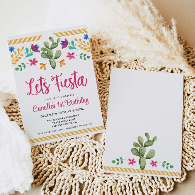 Invitation d'anniversaire Fille Fête (Créateur téléchargé)