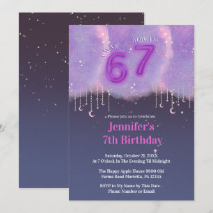 Invitation d'anniversaire Fille « J'avais 6 ans, m