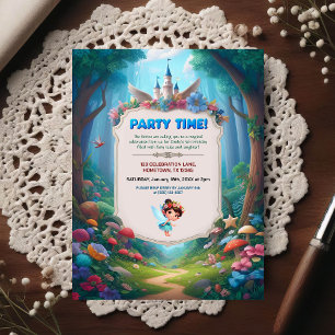 Invitation d'anniversaire Forêt de Conte de Fées