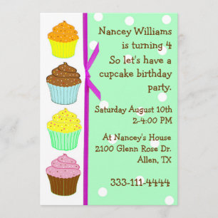 Invitation d'anniversaire géant