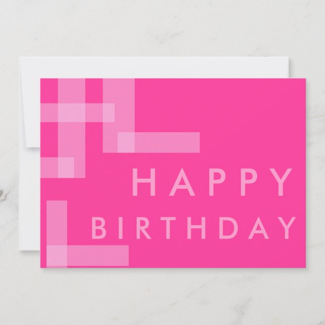 Invitation d'anniversaire géométrique (Devant)