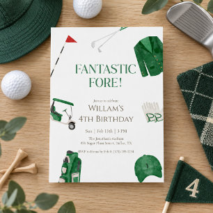 Invitation d'anniversaire Green Fantastic Fore Pre