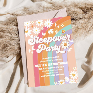 Invitation d'anniversaire Groovy Rainbow Pyjama Pa