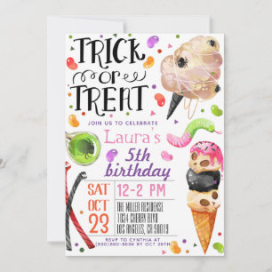 Invitation d'anniversaire Halloween
