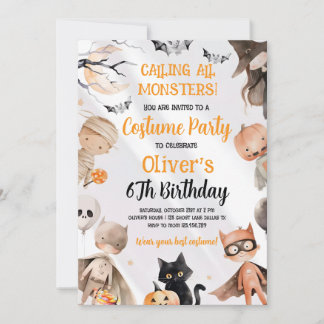 Invitation d'anniversaire Halloween