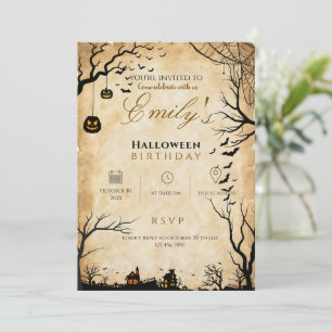 Invitation d'anniversaire Halloween