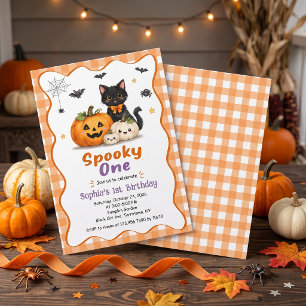 Invitation d'anniversaire Halloween 1ère année eff