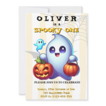 Invitation d'anniversaire Halloween 1ère année Gar