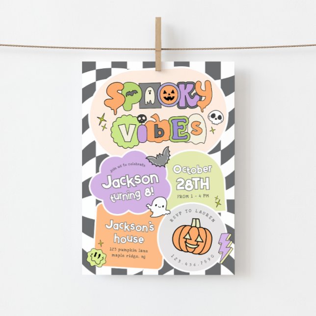 Invitation d'anniversaire Halloween atmosphère eff (Créateur téléchargé)