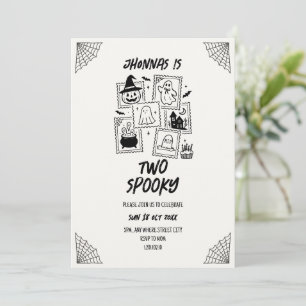 Invitation d'anniversaire Halloween mignonne et ef