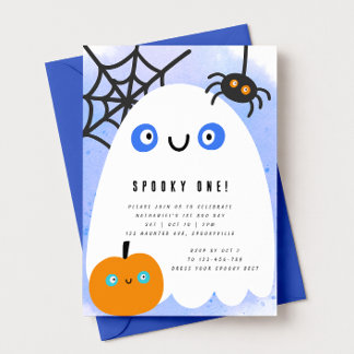 Invitation d'anniversaire Halloween Spooky One pou
