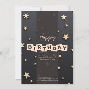 Invitation d'anniversaire heureuse modifiable 