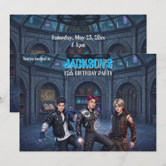 Invitation d'anniversaire inspirée de la K-Pop cor