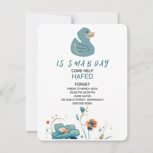 Invitation d'anniversaire Invitation d'anniversair (Devant)