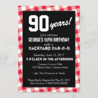 Invitation d'anniversaire Jardin BAR-B-Q