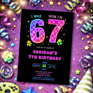 Invitation d'anniversaire J'avais 6 ans maintenant