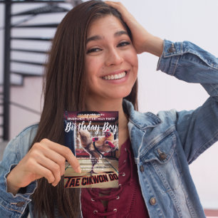 Invitation d'anniversaire : la poule déjantée dans